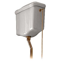 Механизм слива для навесного высокого бачка Kerasan Waldorf 754593 бронза