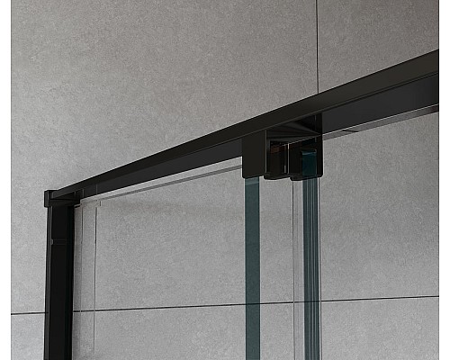 Душевая дверь Vincea Arno 120 VPS-1A120CLB профиль Черный стекло прозрачное