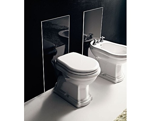 Крышка-сиденье Kerasan Retro 109001 петли хром