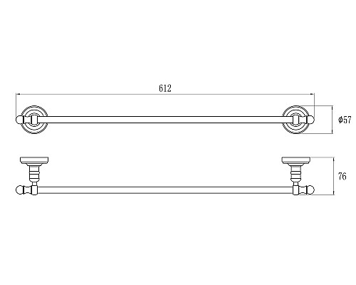 Держатель для банного полотенца Gazner GZ 31070