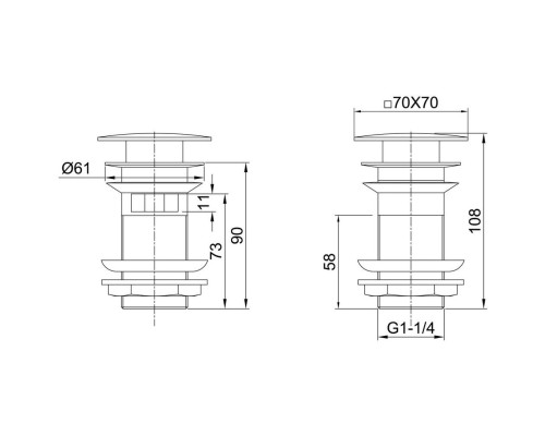 Донный клапан Allen Brau Infinity 5.21026-31 Черный матовый
