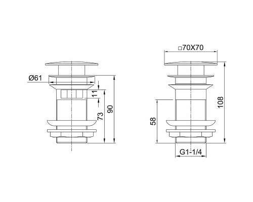 Донный клапан Allen Brau Infinity 5.21026-31 Черный матовый