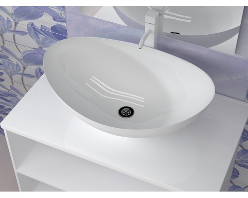 Раковина накладная Stella Polar Орион, белая