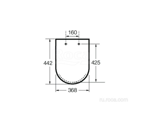 Крышка для чаши Roca Inspira Round Supralit, Soft Close, белый матовый 80152262B