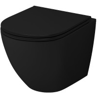 Унитаз Grossman GR-4455BMS подвесной Черный с сиденьем Микролифт