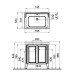 Тумба с раковиной Vitra Valarte 75 62154 Серая матовая