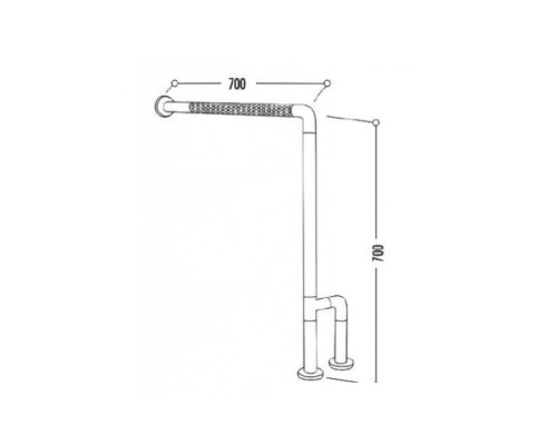 Поручень для унитаза Creavit TB303 Серый