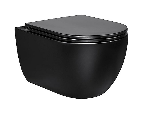 Унитаз Vincea Evo VT1-34MB подвесной с сиденьем Микролифт