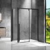 Душевой уголок Vincea Lugano 140х100 VSR-1L1014CLB-1 профиль Черный стекло прозрачное