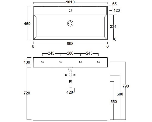 Раковина Simas 101 AG101 bi*1 Белая