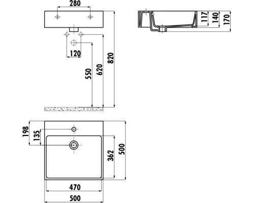 Раковина Creavit Next 50 NX256-00CB00E-0000 Белая