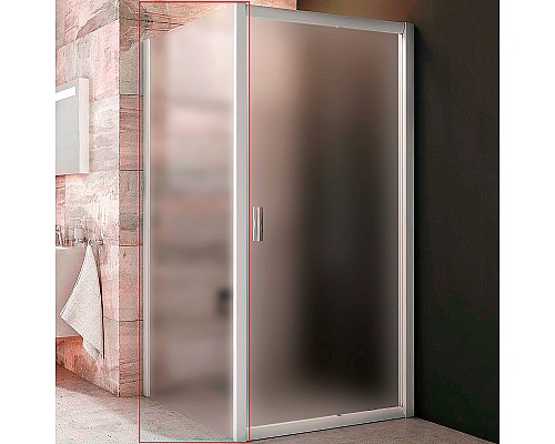 Душевая стенка Ravak Blix BLPS-80 9BH40100ZG профиль Белый стекло Grape