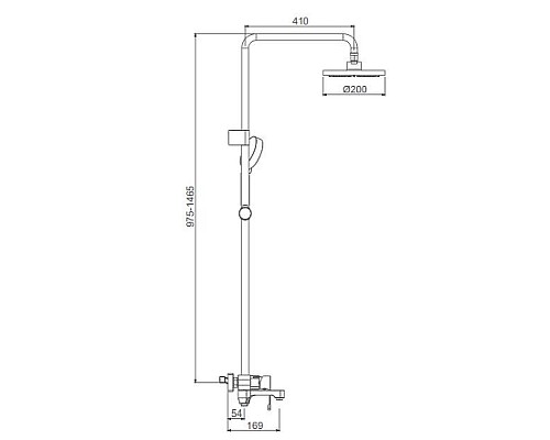 Душевая система Gappo G02-2 G2402 Хром
