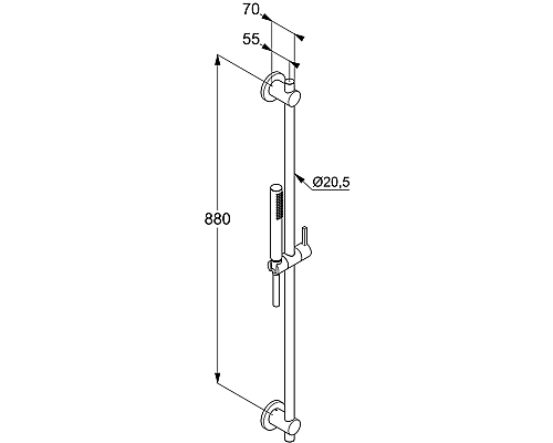 Душевой гарнитур Kludi Nova Fonte 2084005-15 Хром
