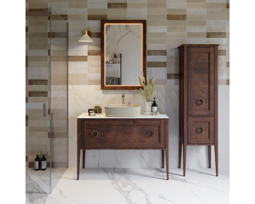 Тумба под раковину Kerama Marazzi PLAZA Classic Neo напольная с ящиками 120, орех