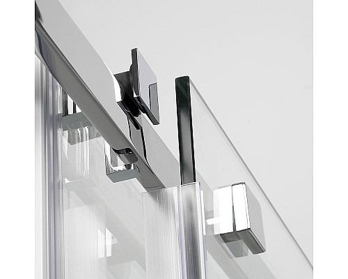 Душевой уголок WasserKRAFT Alme 140х80 15R35 профиль Хром стекло прозрачное