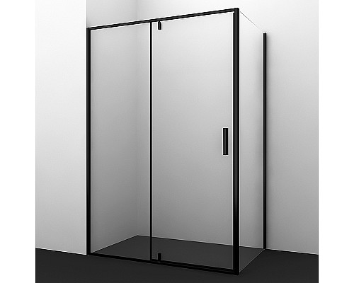 Душевой уголок WasserKRAFT Elbe 120x80 74P06 профиль Черный стекло прозрачное