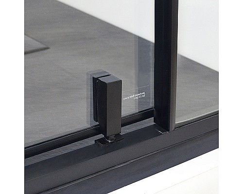 Душевой уголок WasserKRAFT Elbe 120x80 74P06 профиль Черный стекло прозрачное