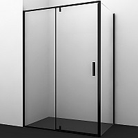 Душевой уголок WasserKRAFT Elbe 120x80 74P06 профиль Черный стекло прозрачное