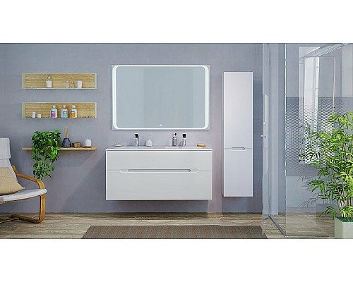 Шкаф пенал Jorno Modul 35 R Mоl.04.150/P/W подвесной Белый глянец