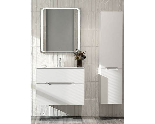 Шкаф пенал Jorno Modul 35 R Mоl.04.150/P/W подвесной Белый глянец