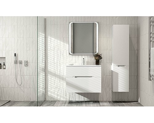 Шкаф пенал Jorno Modul 35 R Mоl.04.150/P/W подвесной Белый глянец