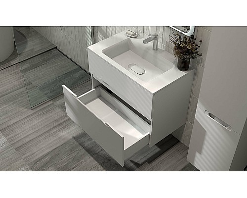 Шкаф пенал Jorno Modul 35 R Mоl.04.150/P/W подвесной Белый глянец