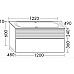Тумба с раковиной Burgbad Fiumo 120 SFXN122F3956FOT2G0200C0001*1 подвесная Белая глянцевая