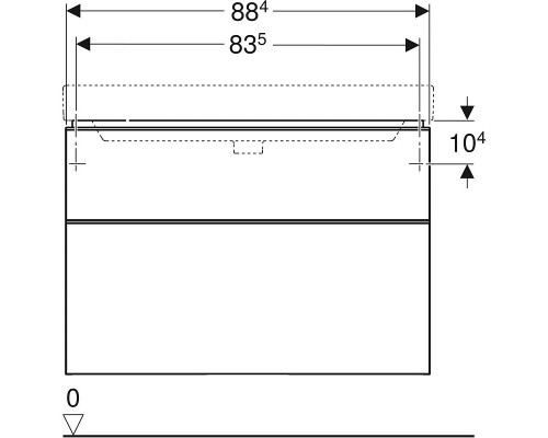 Тумба для комплекта Geberit 500.354.JR.1