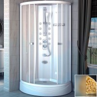 Душевая кабина Radomir Паола 1 93x93 профиль Белый стекло матовое