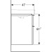 Тумба для комплекта Geberit 500.354.JR.1