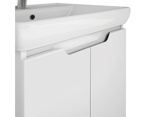Тумба под раковину Dreja Q Plus (D) 60 99.1004 подвесная напольная Белый