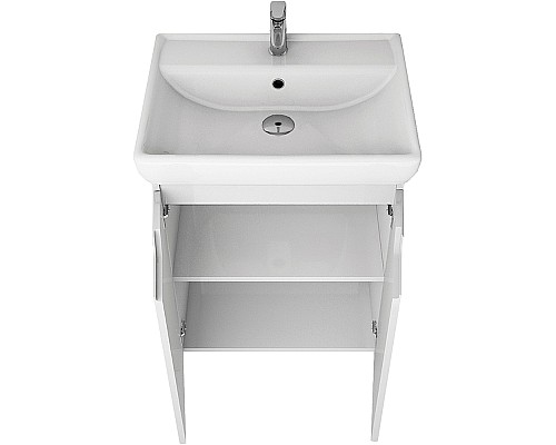 Тумба под раковину Dreja Q Plus (D) 60 99.1004 подвесная напольная Белый