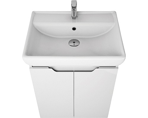 Тумба под раковину Dreja Q Plus (D) 60 99.1004 подвесная напольная Белый