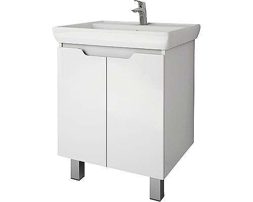 Тумба под раковину Dreja Q Plus (D) 60 99.1004 подвесная напольная Белый