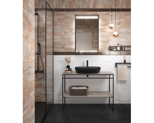 Зеркало Kerama Marazzi PLAZA Next 60, черное матовое