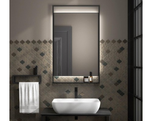 Зеркало Kerama Marazzi PLAZA Next 60, черное матовое