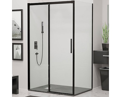 Душевой уголок RGW Leipzig LE-41B 190х80 34124189-014 профиль Черный стекло прозрачное