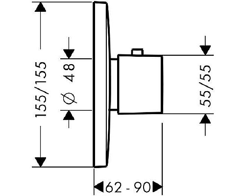 Смеситель для душа Hansgrohe PuraVida Highflow 15772000