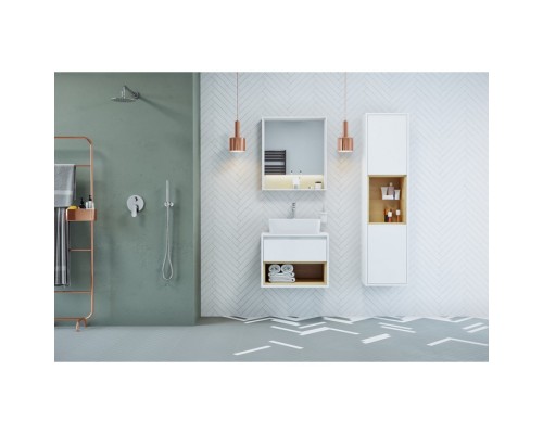 Шкаф-пенал Excellent Tuto 40 см белый/дуб