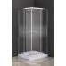 Душевой уголок Parly 80x80 ZQ8111 профиль Хром стекло прозрачное с рисунком