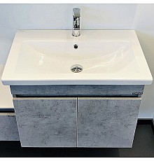 Тумба с раковиной Comforty Осло 70ПД 00-00006118 подвесная Бетон светлый