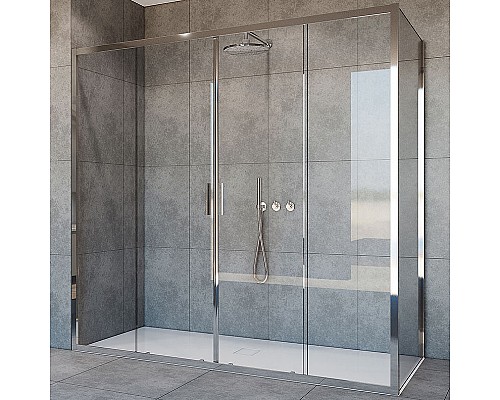 Душевой уголок Vincea Garda 170х100 VSR-1G21017CL профиль Хром стекло прозрачное
