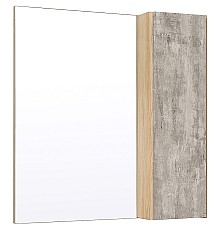 Зеркало со шкафом Runo Мальта 70 00-00001102 Серое Дуб