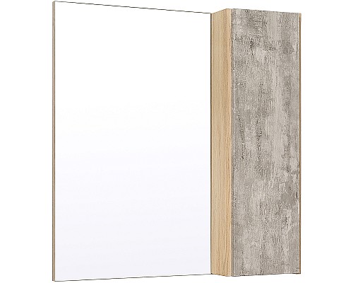 Зеркало со шкафом Runo Мальта 70 00-00001102 Серое Дуб