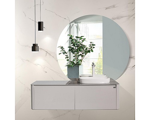 Комплект мебели для ванной Black&White Universe R 9151401 подвесной Серый