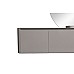 Комплект мебели для ванной Black&White Universe R 9151401 подвесной Серый