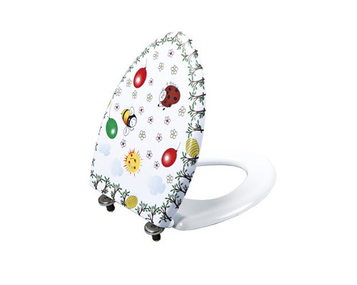 Унитаз компакт Creavit Cocuk CK310-11CB00E-FF00+KC0802.01.1000E Белый с декором с сиденьем без бачка