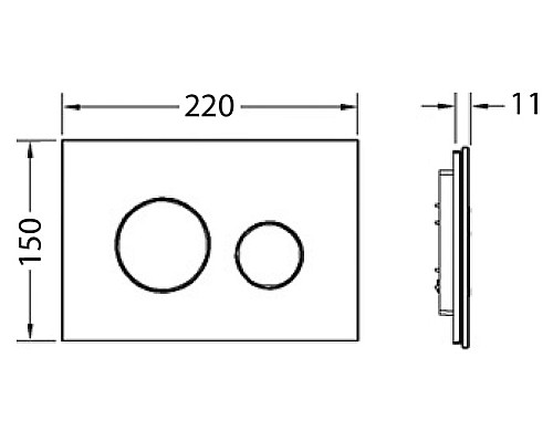 Панель смыва TECE loop 9240650