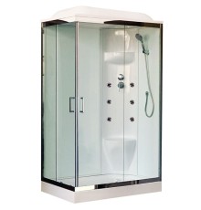 Душевая кабина Royal Bath HP 120х80 с гидромассажем задняя стенка Белая